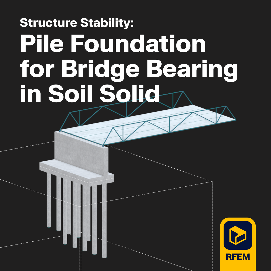 Downloadable bridge bearing model integrated with a pile foundation for precise load distribution.