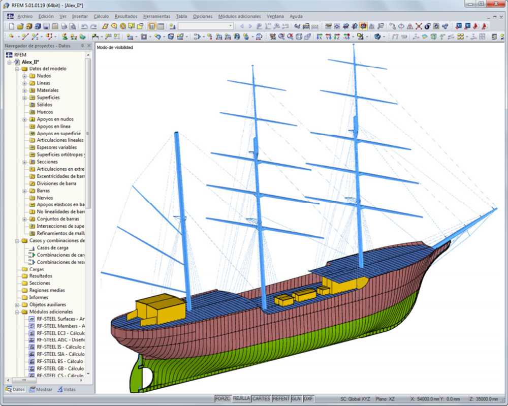 Nuevo velero "Alexander von Humboldt II" | Diseñado con RFEM por Marine Engineering Wollert GmbH, Arnis