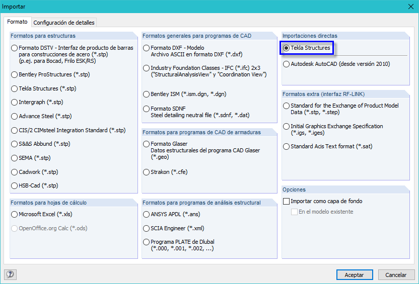 Direkter Import in RFEM