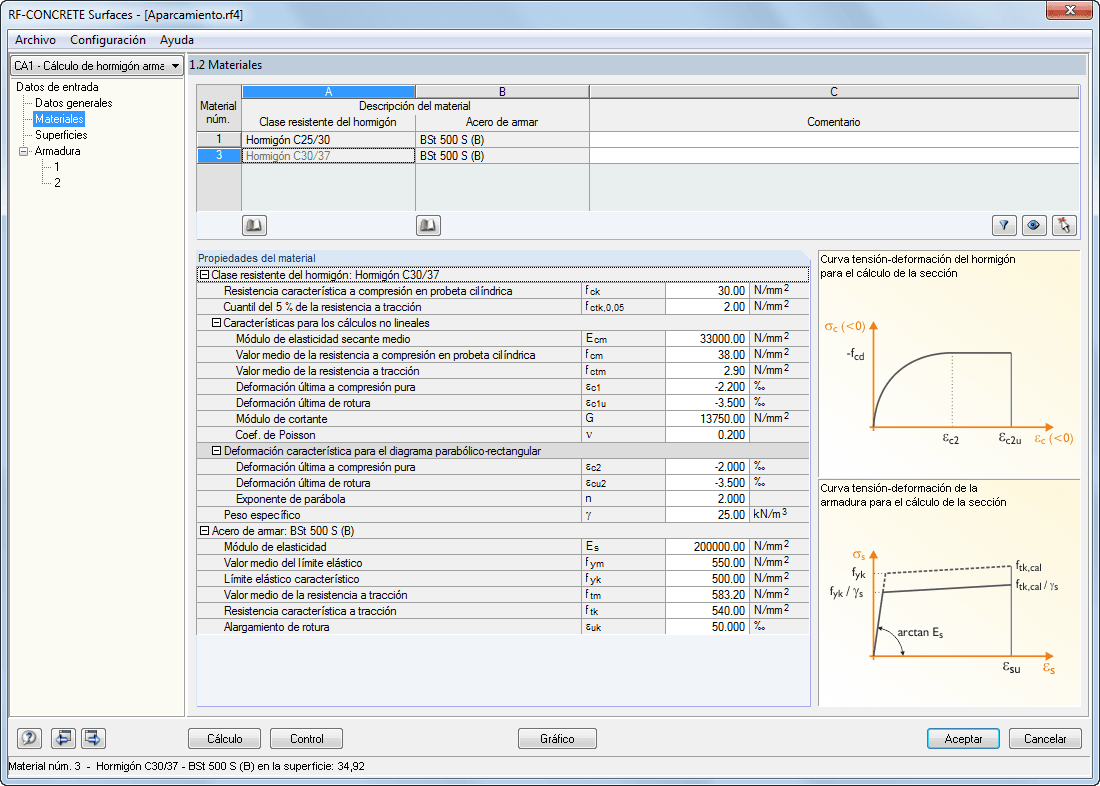 RF-BETON Flächen - 1.3 Flächen, Spannungsnachweis