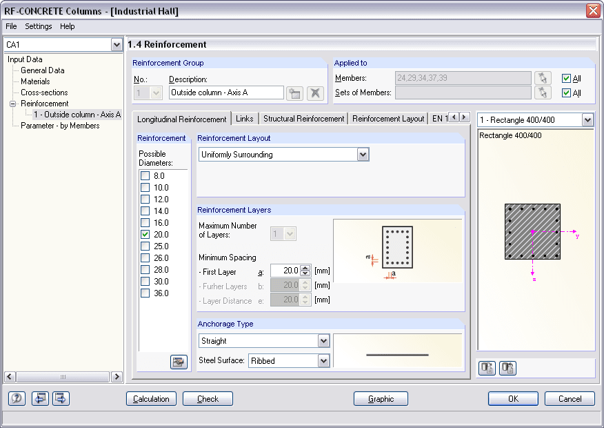 1.4 Standardspezifische Einstellungen