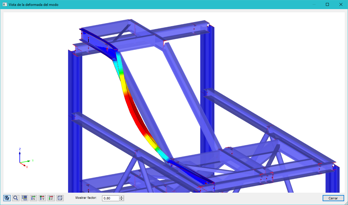 Darstellung der Eigenform eines U-Profiles