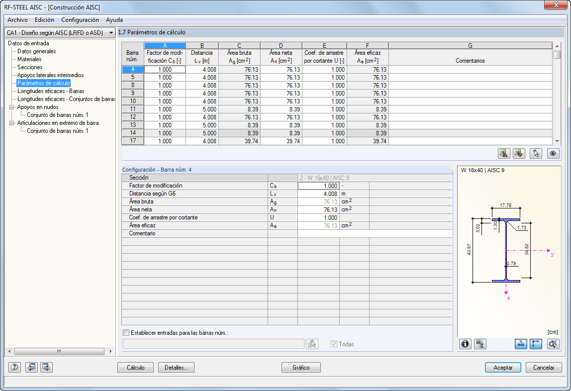 Bemessungsparameter