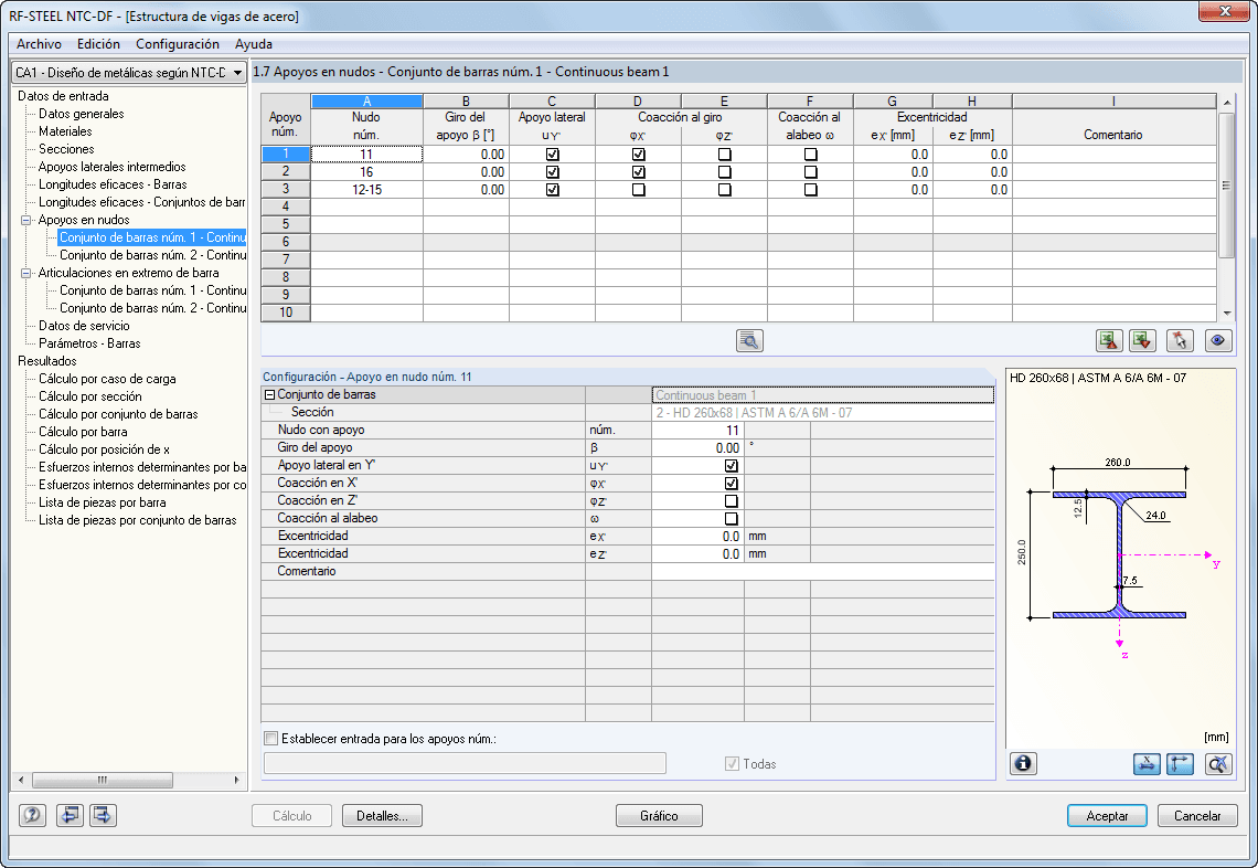 Maske 1.7 Knotenlager - Stabsätze