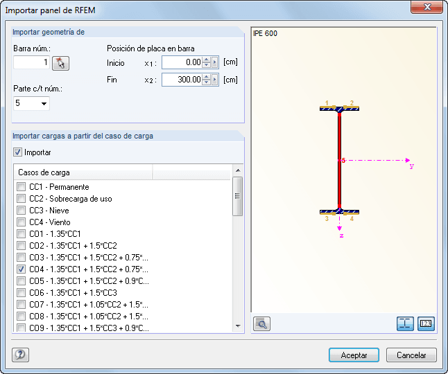 Beulfeld von RFEM übernehmen