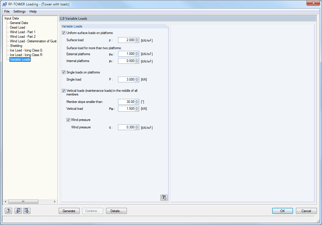 Lasten und Verformungsfigur in RFEM