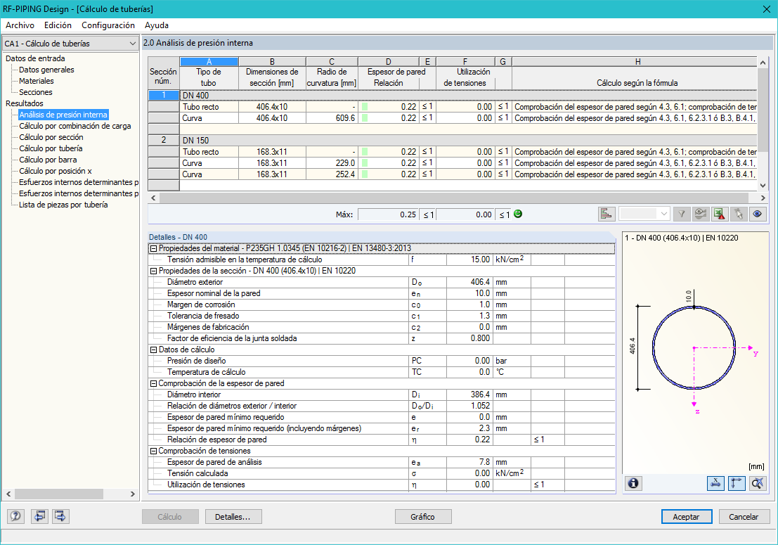 Maske 2.0 Innendruckanalyse