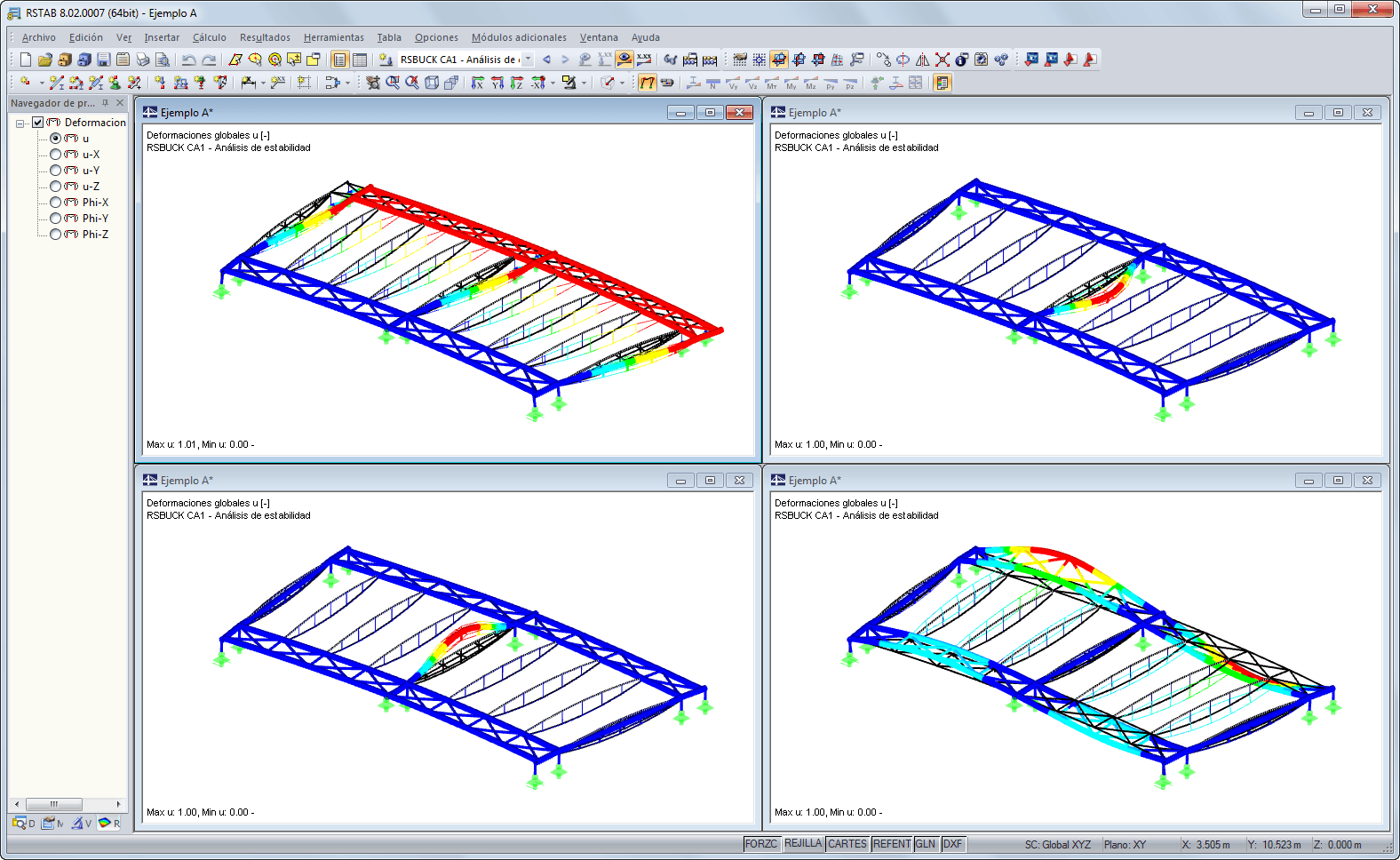 Grafik verschiedener Knickfiguren