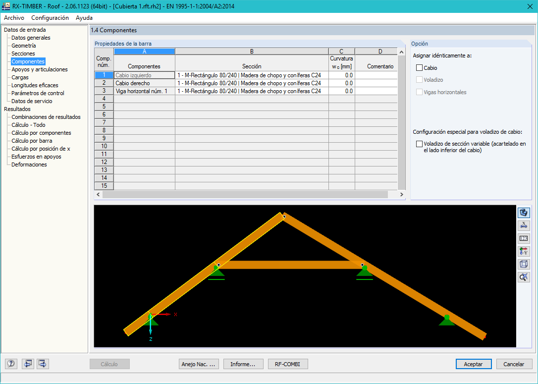 Ventana 1.4 Componentes