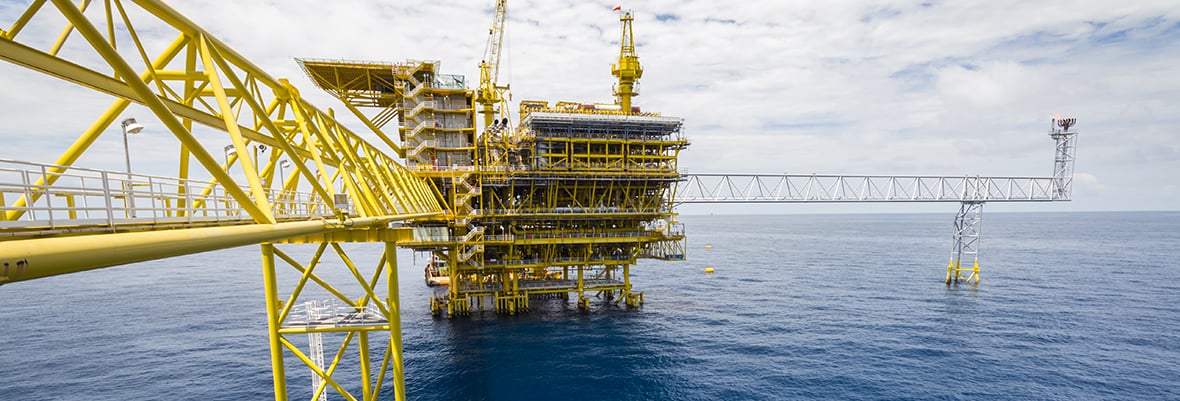 Offshore-Struktur aus Stahl