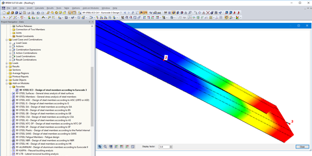 Module Extension RF-/STEEL Warping Torsion