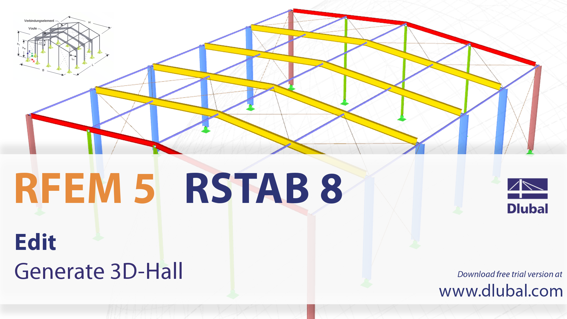 Bearbeiten: 3D-Halle generieren