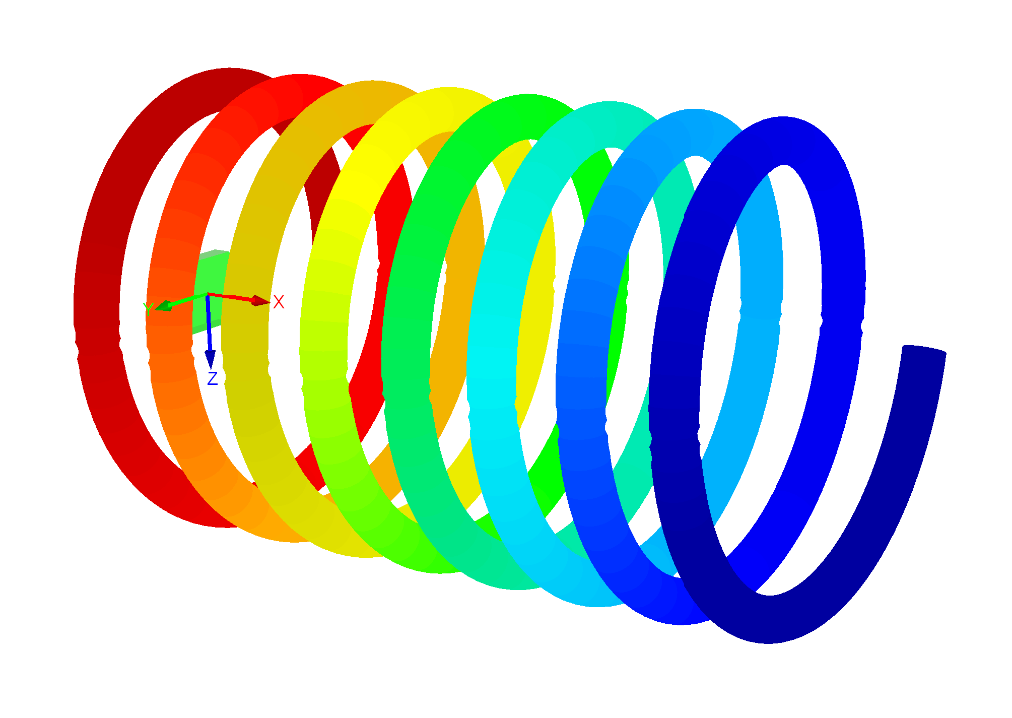 Verification Example 0082 - Coil Spring