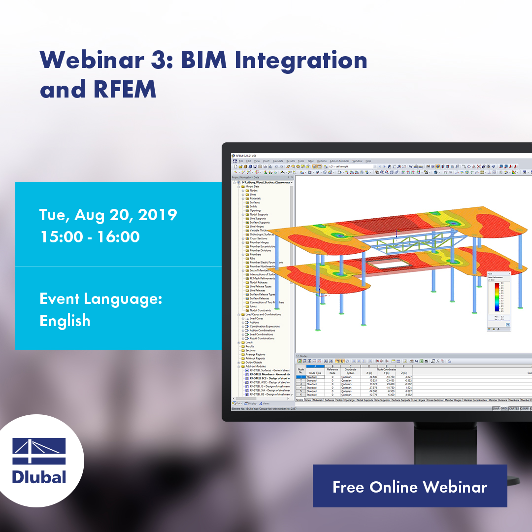 Seminario web 3: Integración BIM y RFEM