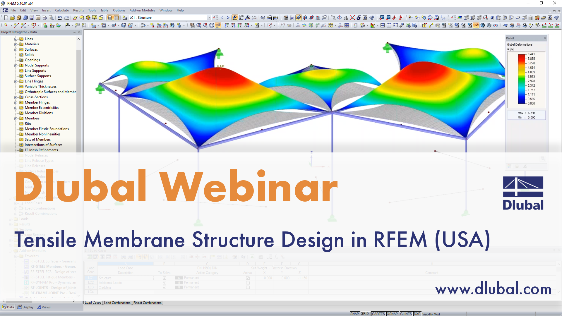 Webinar: Tensile Membrane Structure Design in RFEM