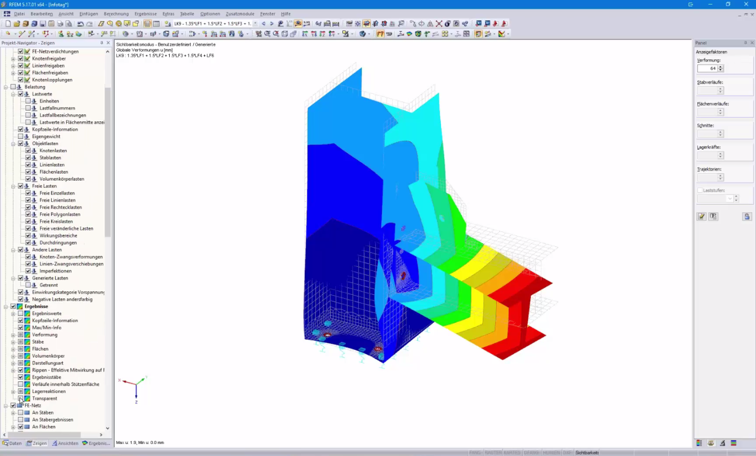 Stahlanschluss als Flächenmodell in RFEM