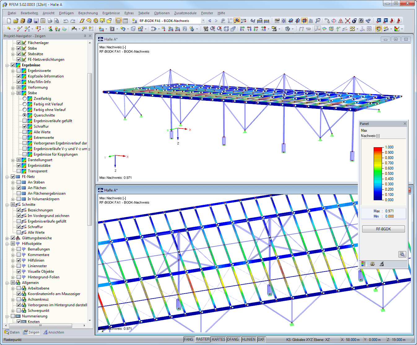 Visualización gráfica de resultados en RFEM