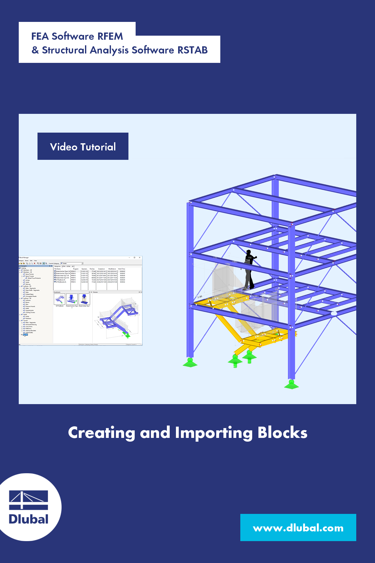 Software de elementos finitos RFEM\n y software de análisis estructural RSTAB