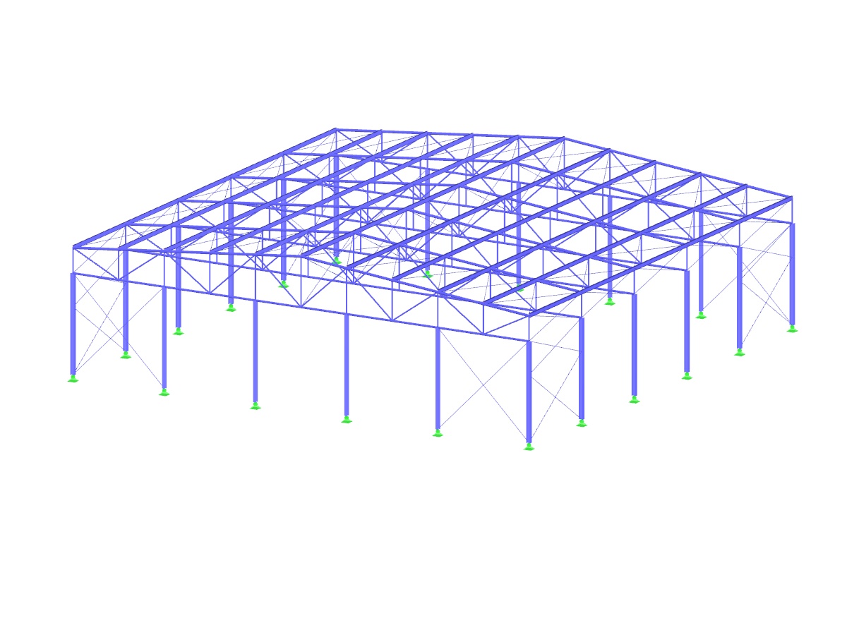 Stahlbauhalle mit kaltgeformten Stahlprofilen