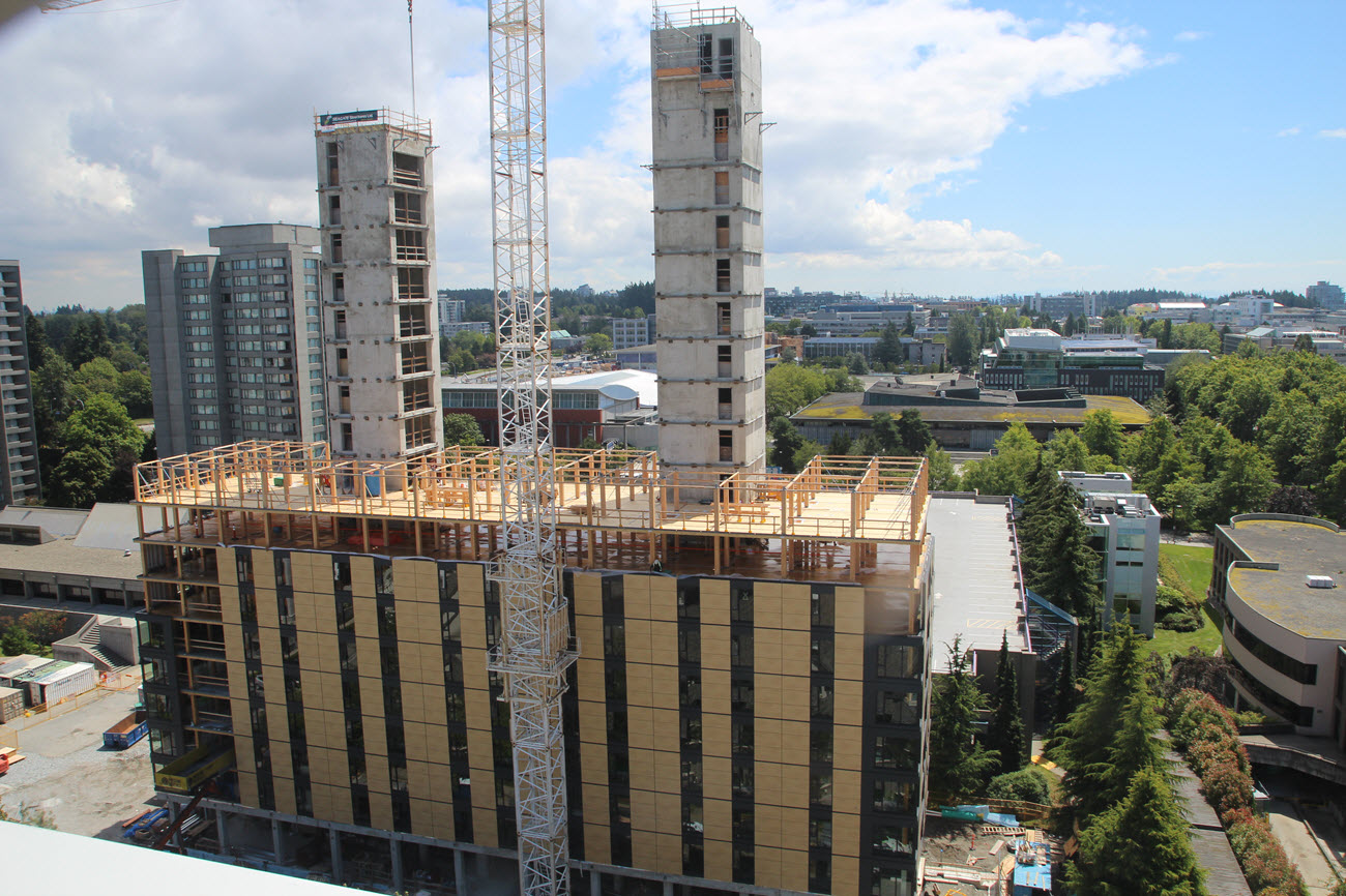 Residencia de estudiantes durante la construcción (a julio de 2016) © Seagate Consulting