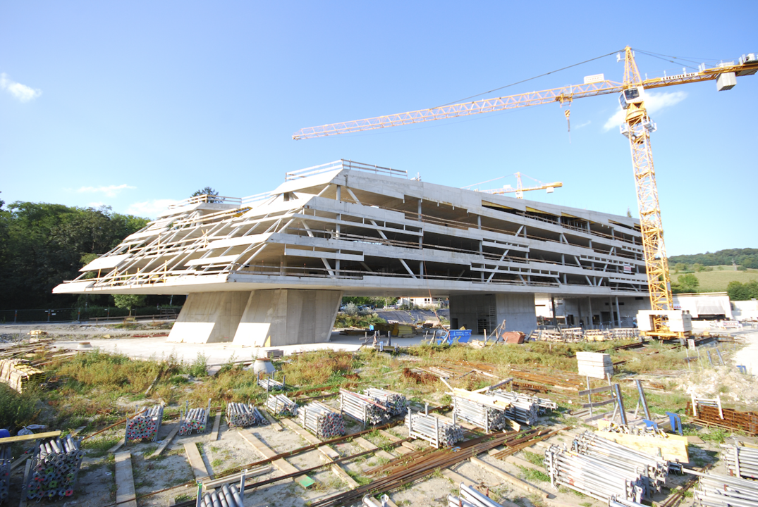 Construcción del elemento del edificio 1 (© Werkraum Wien)