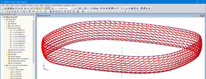 Modelo de RSTAB del Allianz Arena en Múnich, Alemania