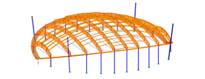 Estructura de cubierta de madera
