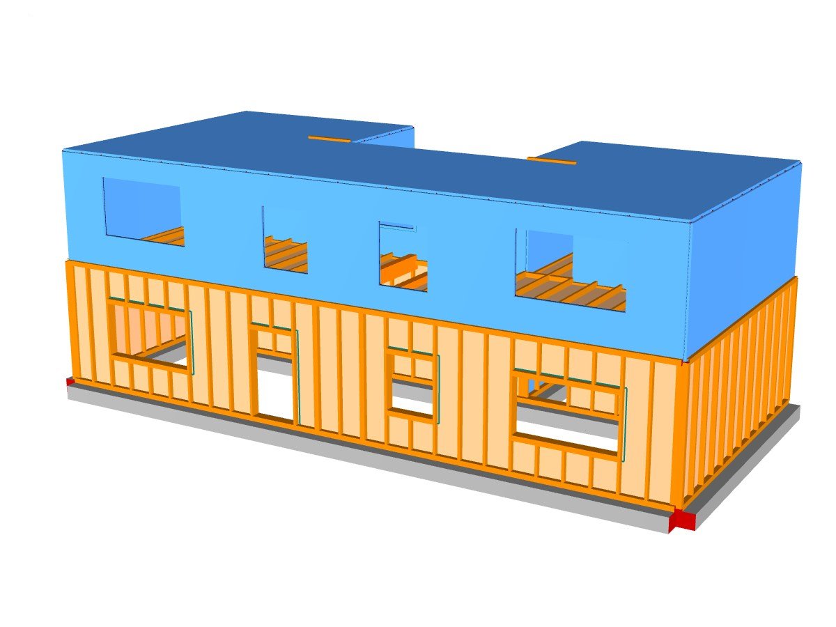 Entramado ligero y CLT en RFEM