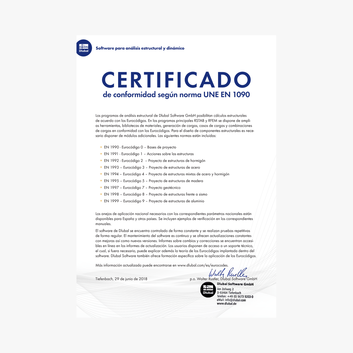 Certificado UNE EN 1090