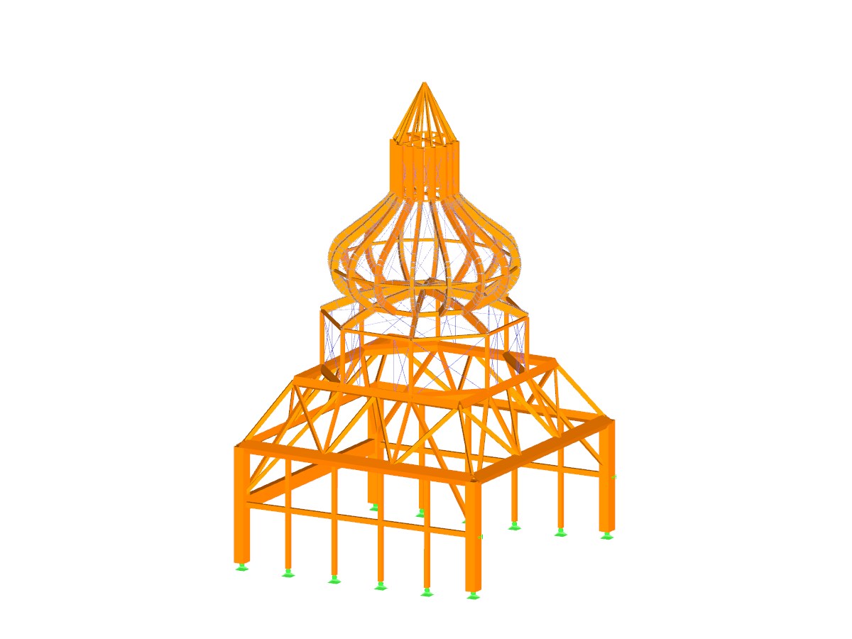 Proyecto de cliente diseñado con el software de análisis y diseño estructural RSTAB