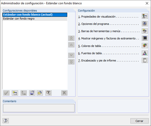 administrador de configuración