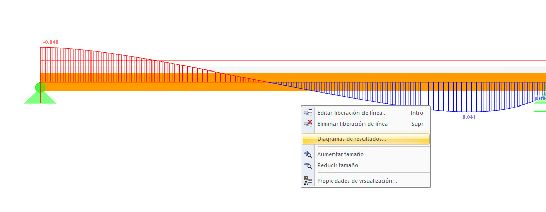 Abrir diagrama de resultados de una liberación de linea