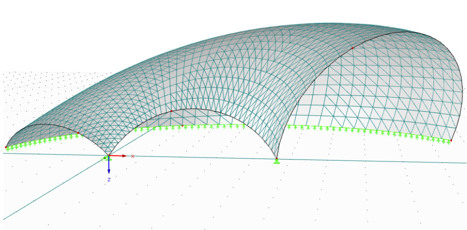 Modelo de lámina en RFEM