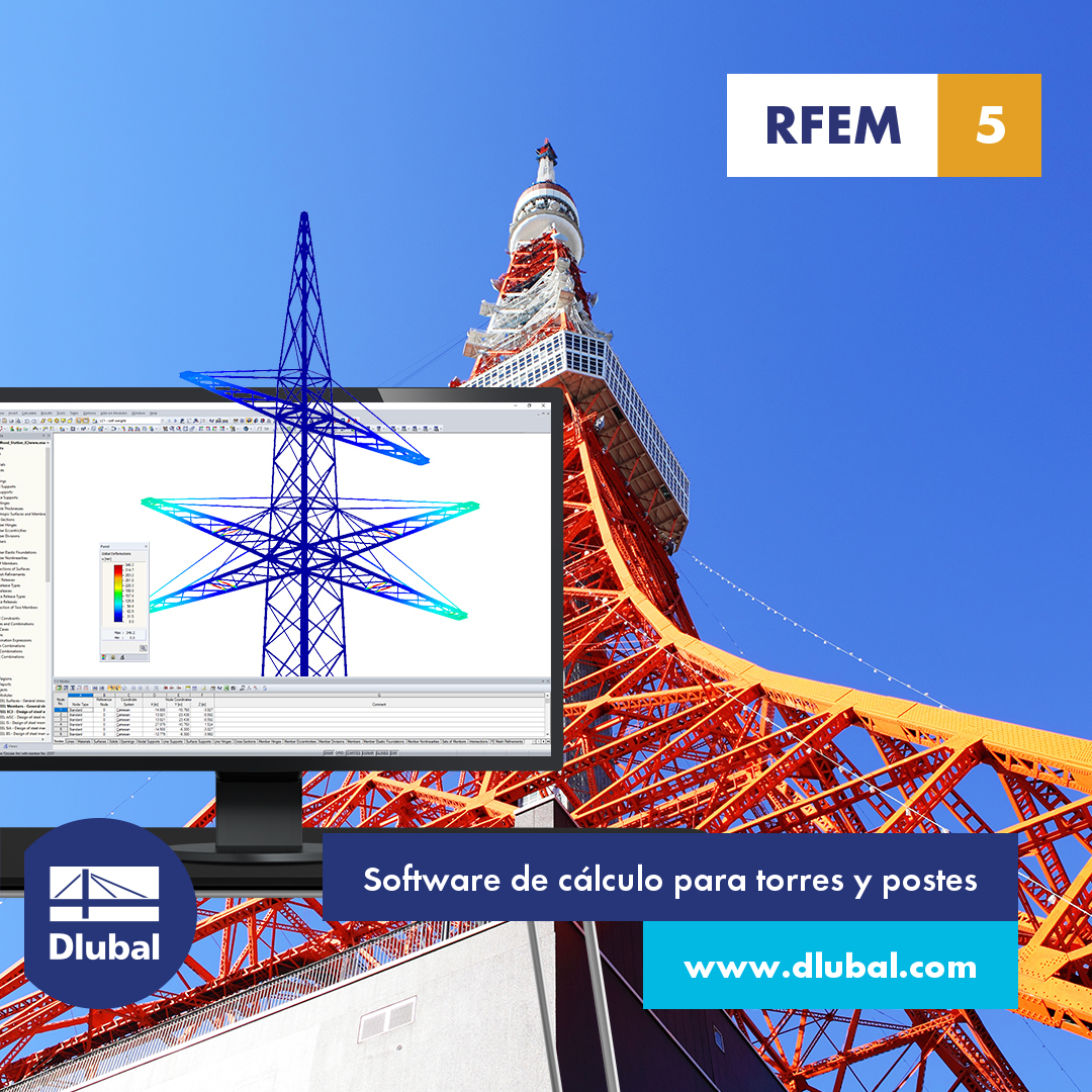 Software de análisis y dimensionamiento para torres y mástiles