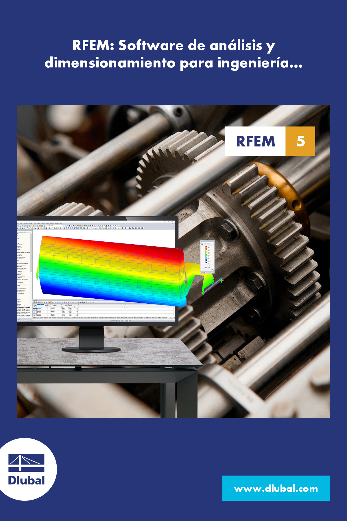 RFEM: Software de cálculo y dimensionamiento por elementos finitos para ingeniería mecánica