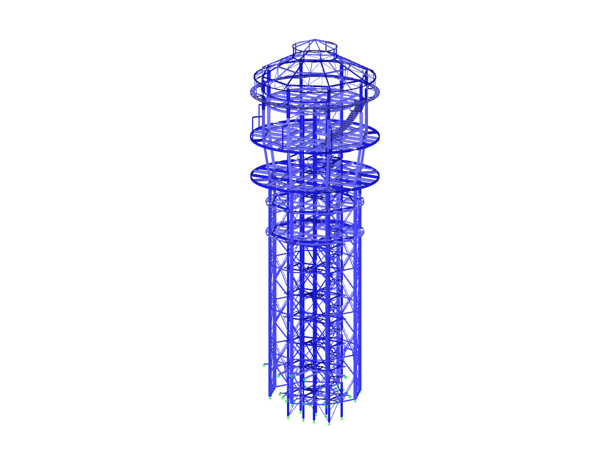 Torre para depósito de agua, Kladno-Rozdělov