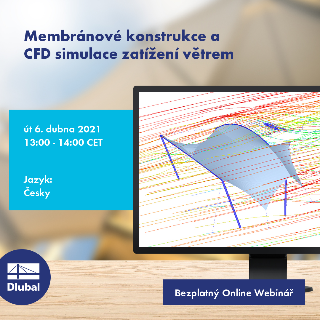 Estructuras de membranas y\n simulación de cargas de viento con CFD