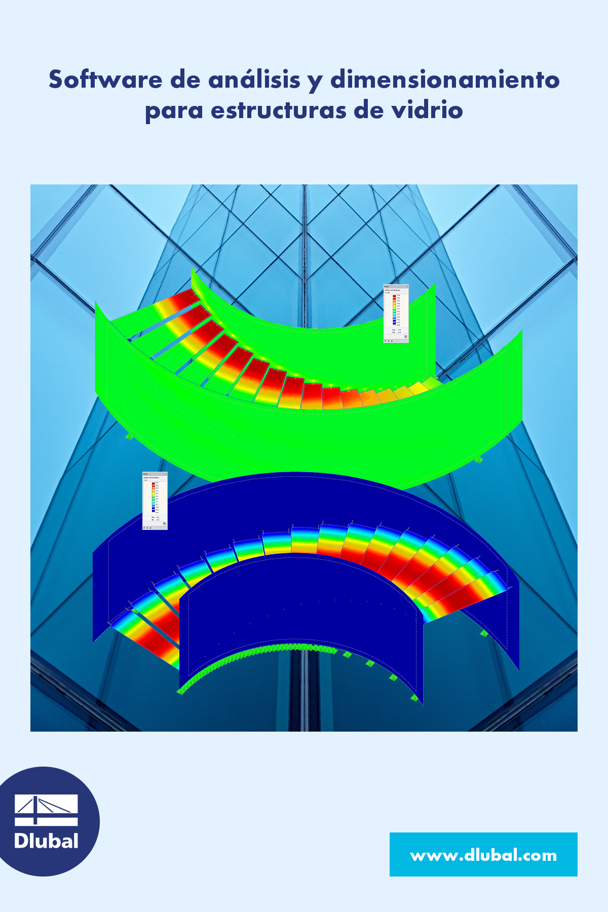 Software de análisis para estructuras de vidrio