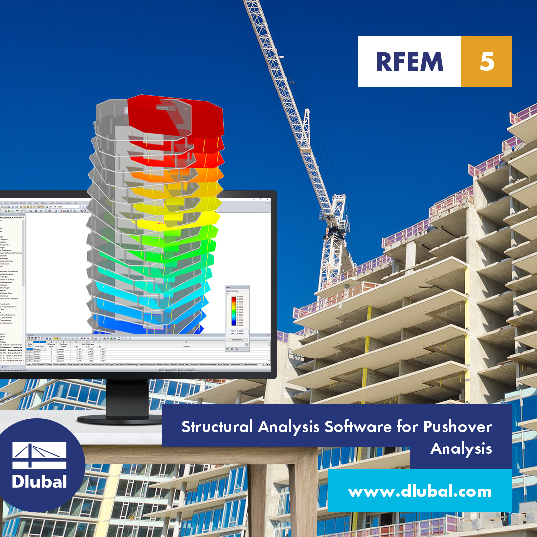 Software de análisis estructural para análisis de empuje