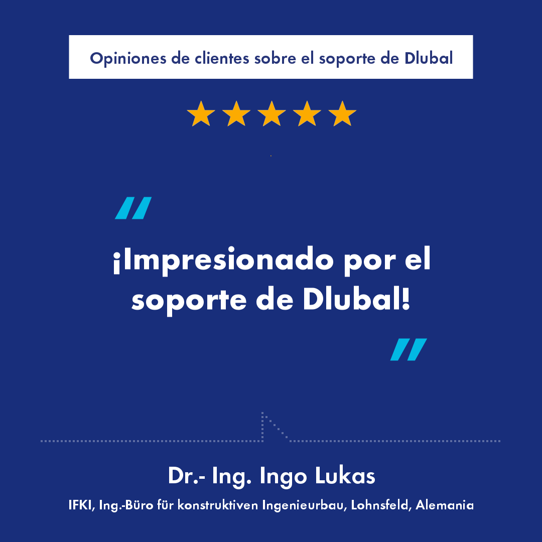 Opiniones de clientes sobre el soporte de Dlubal