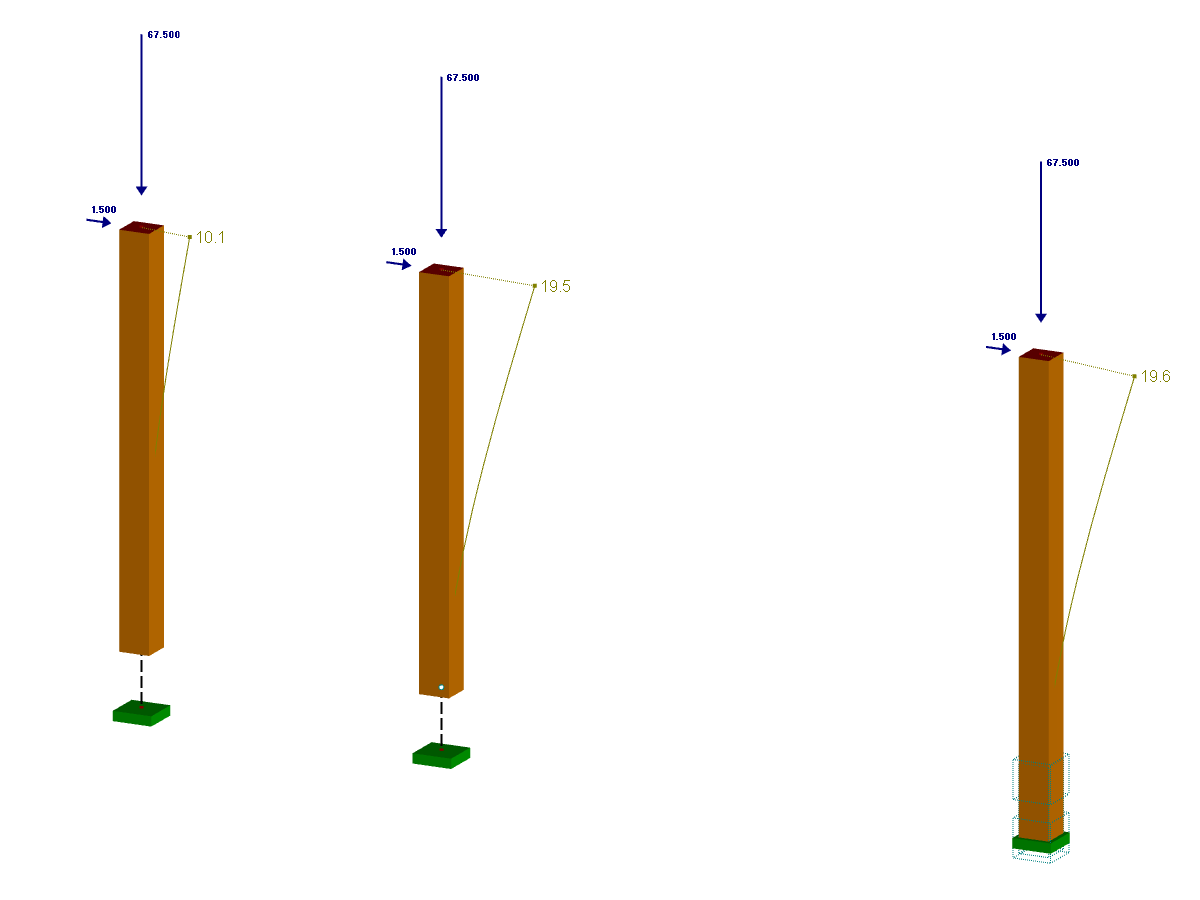 Conexión de la madera considerando el módulo de deslizamiento elástico