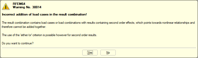 Advertencia de RFEM