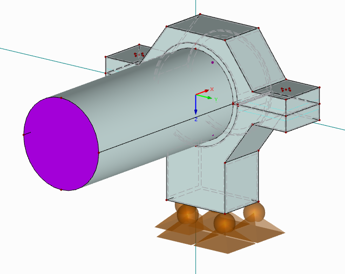 Modelo sólido de abrazadera