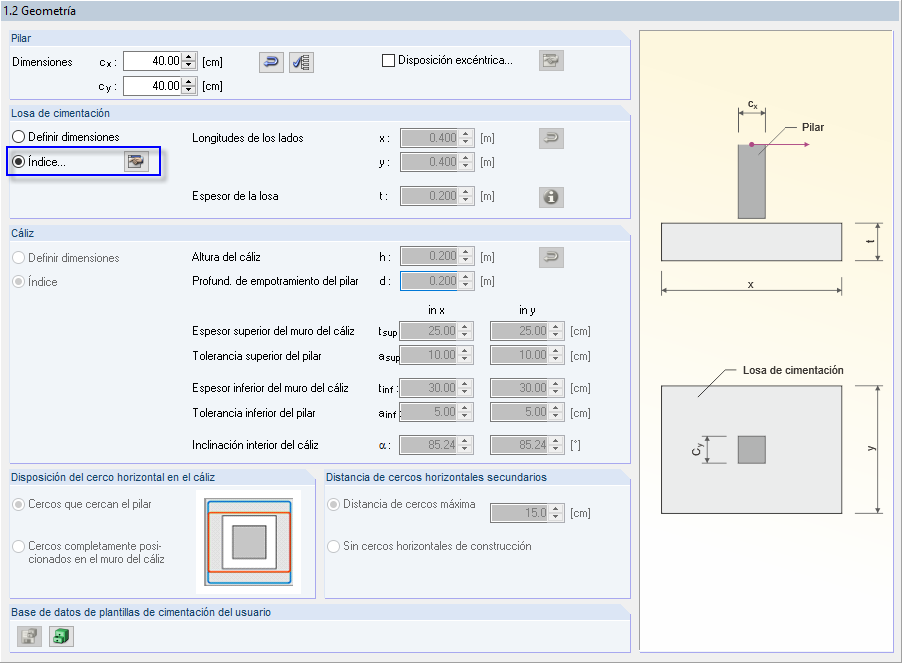 Diseño de dimensiones