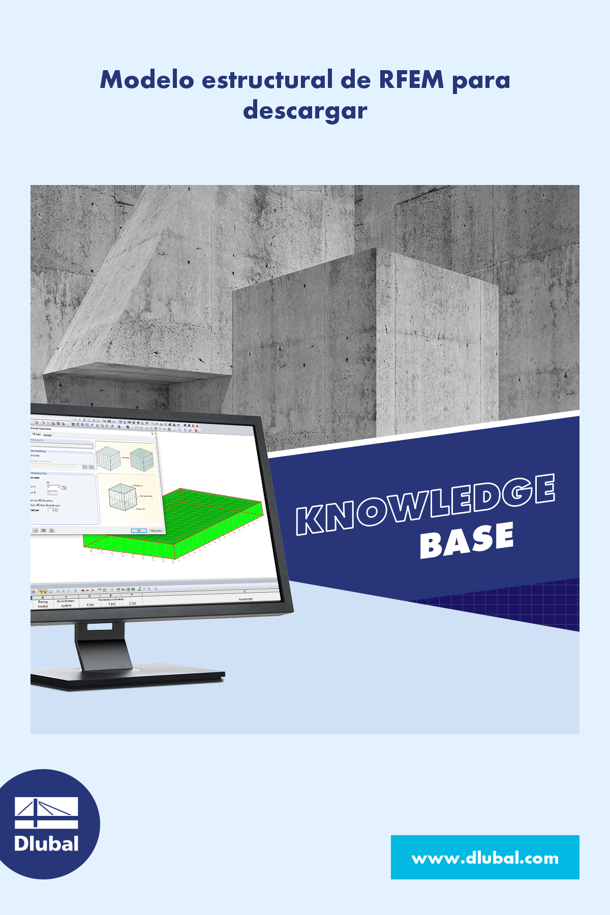 Modelo estructural de RFEM para descargar