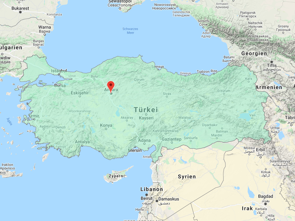 Mapa de las zonas de viento de Turquía