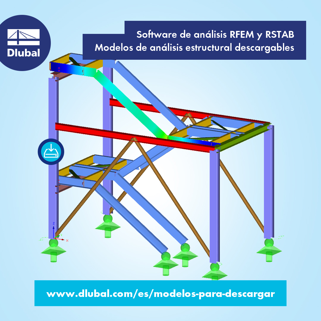 Software de análisis RFEM y RSTAB \n Modelos de análisis estructural descargables