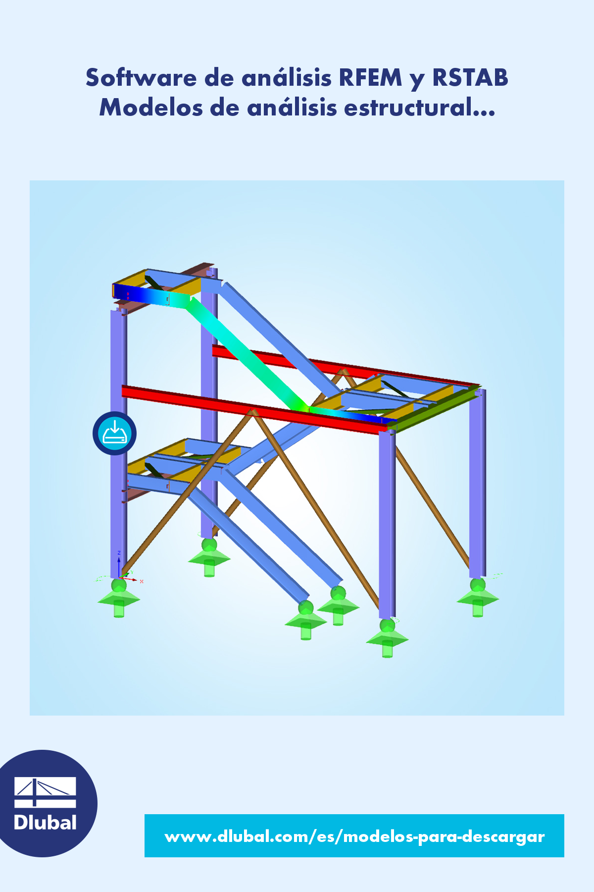 Software de análisis RFEM y RSTAB \n Modelos de análisis estructural descargables