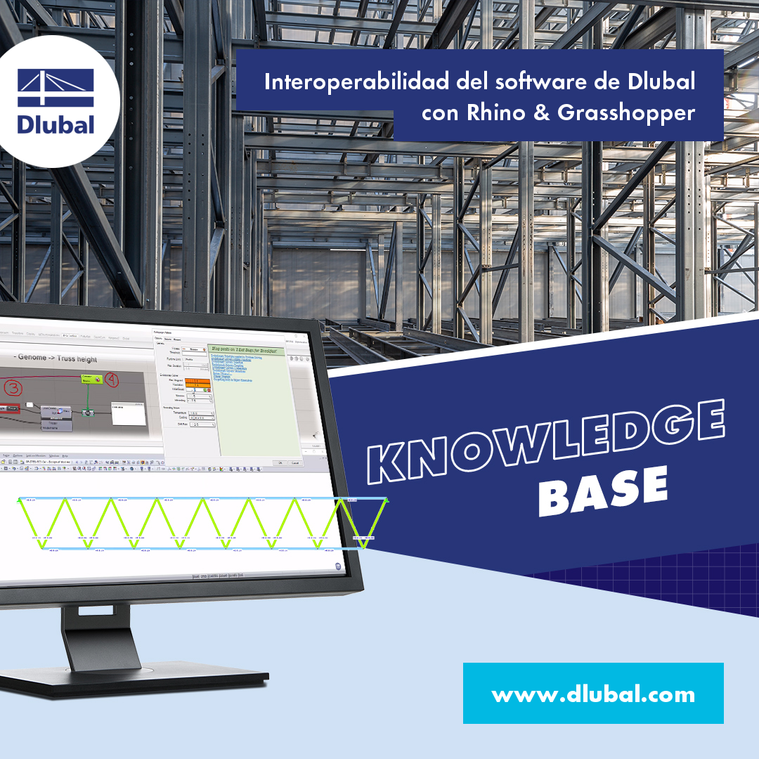 Interoperabilidad del software de Dlubal \n con Rhino & Grasshopper