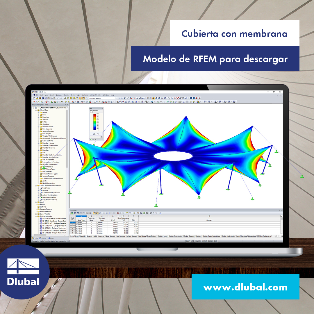 Cubierta con membrana